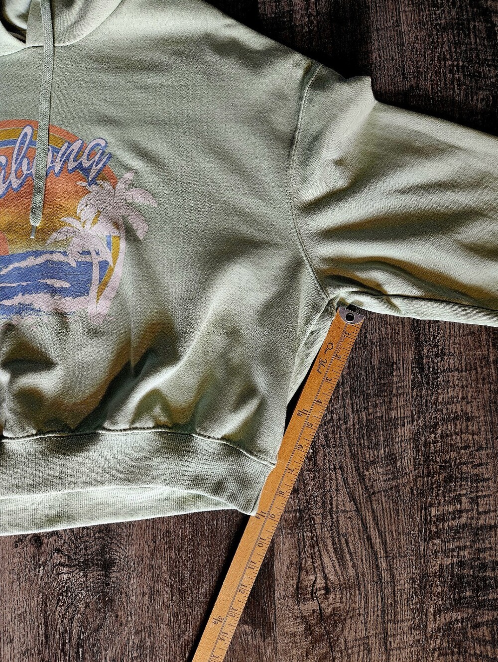 NWOT Billabong Sunset Sweatshirt Mint/Multi Size XL Pretty Colors! - Picture 5 of 5
